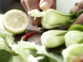 Stir-Fried Baby Bok Choy preparation step 1 Stir-Fried Baby Bok Choy preparation step 1