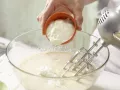 Strawberry Yogurt Muffins preparation step 3 Strawberry Yogurt Muffins preparation step 3
