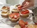 Strawberry Yogurt Muffins preparation step 8 Strawberry Yogurt Muffins preparation step 8