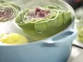 Stuffed Artichokes preparation step 4 Stuffed Artichokes preparation step 4