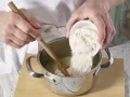 Stuffed Goat Cheese Puffs preparation step 1 Stuffed Goat Cheese Puffs preparation step 1