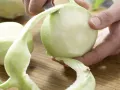 Stuffed Kohlrabi preparation step 1 Stuffed Kohlrabi preparation step 1