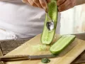 Stuffed Mini Cucumbers preparation step 1 Stuffed Mini Cucumbers preparation step 1