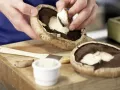 Stuffed Portobello Mushrooms preparation step 1 Stuffed Portobello Mushrooms preparation step 1