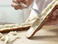 Stuffed Pretzel Bread preparation step 1 Stuffed Pretzel Bread preparation step 1
