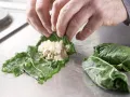 Swiss Chard Rolls stuffed with Mushroom Risotto preparation step 10 Swiss Chard Rolls stuffed with Mushroom Risotto preparation step 10