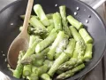 Tagliatelle with Asparagus Puree preparation step 3 Tagliatelle with Asparagus Puree preparation step 3