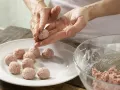 Tomato Soup with Meatballs preparation step 4 Tomato Soup with Meatballs preparation step 4