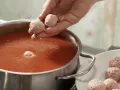 Tomato Soup with Meatballs preparation step 5 Tomato Soup with Meatballs preparation step 5
