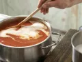 Tomato Soup with Meatballs preparation step 6 Tomato Soup with Meatballs preparation step 6