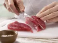 Tuna Maki Rolls preparation step 2 Tuna Maki Rolls preparation step 2