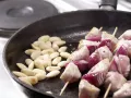 Turkey Skewers on Spinach and Rice preparation step 5 Turkey Skewers on Spinach and Rice preparation step 5