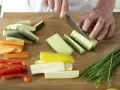 Vegetable Sticks preparation step 1 Vegetable Sticks preparation step 1