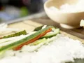 Vegetable Sushi preparation step 11 Vegetable Sushi preparation step 11