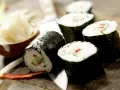 Vegetable Sushi preparation step 12 Vegetable Sushi preparation step 12
