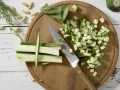 Warm Goat Cheese with Pine Nuts preparation step 1 Warm Goat Cheese with Pine Nuts preparation step 1