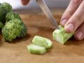 Broccoli and Leek preparation step 2 Broccoli and Leek preparation step 2
