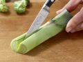 Broccoli and Leek preparation step 3 Broccoli and Leek preparation step 3