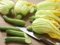 Fried Zucchini Blossoms with Lemon Sauce preparation step 4 Fried Zucchini Blossoms with Lemon Sauce preparation step 4