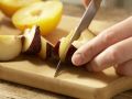 Layered Plum Parfait preparation step 1 Layered Plum Parfait preparation step 1