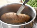 Mashed Sweet Potato with Peas preparation step 1 Mashed Sweet Potato with Peas preparation step 1