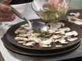 Mushroom Carpaccio preparation step 5 Mushroom Carpaccio preparation step 5
