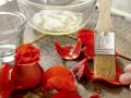 Rose Petal Sorbet preparation step 1 Rose Petal Sorbet preparation step 1