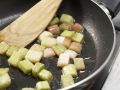 Semolina Pancake with Rhubarb preparation step 6 Semolina Pancake with Rhubarb preparation step 6