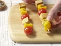 Tofu and Bell Pepper Skewers preparation step 5 Tofu and Bell Pepper Skewers preparation step 5