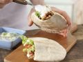 Turkey Pita Pockets preparation step 8 Turkey Pita Pockets preparation step 8