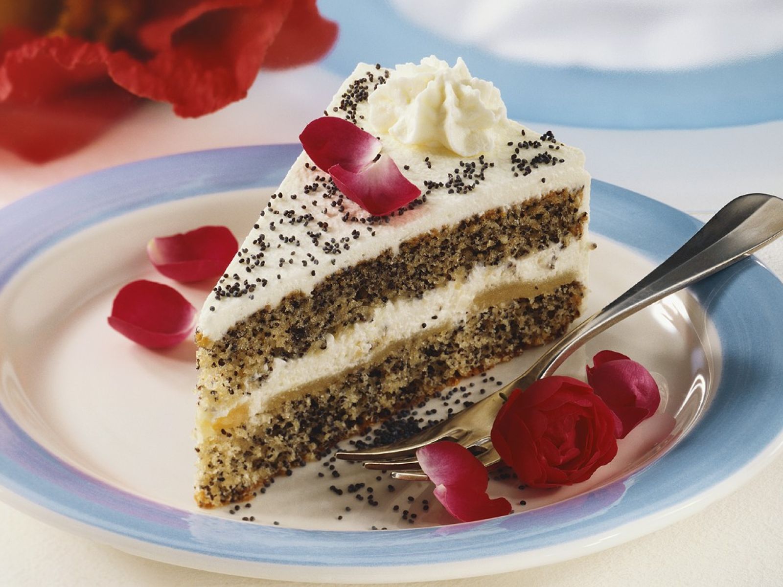 Poppyseed Layer Cake With Whipped Cream Recipe Eat Smarter Usa