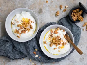 Honey Skyr with Nuts  (Icelandic Yogurt)