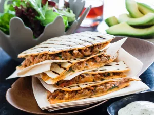 Turkey Breast Quesadillas Turkey Breast Quesadillas on plate