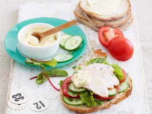 Turkey Sandwiches with Tomatoes and Cucumber