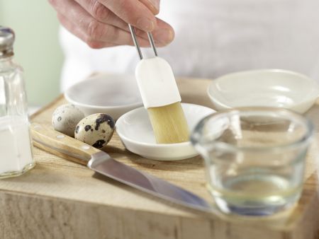 Baked Quail Eggs preparation step 1 Baked Quail Eggs preparation step 1