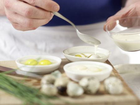 Baked Quail Eggs preparation step 3 Baked Quail Eggs preparation step 3