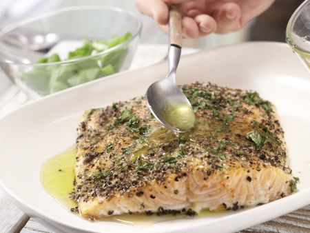Baked Salmon preparation step 7 Baked Salmon preparation step 7