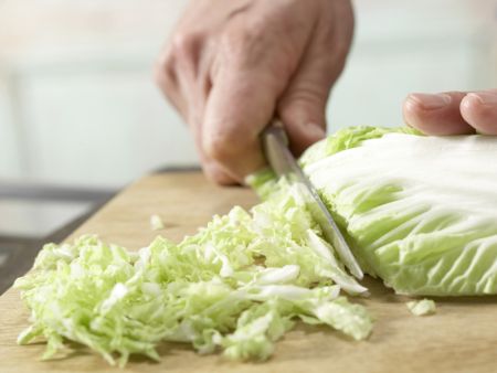 Chinese-Cabbage Mash with Salmon preparation step 1 Chinese-Cabbage Mash with Salmon preparation step 1