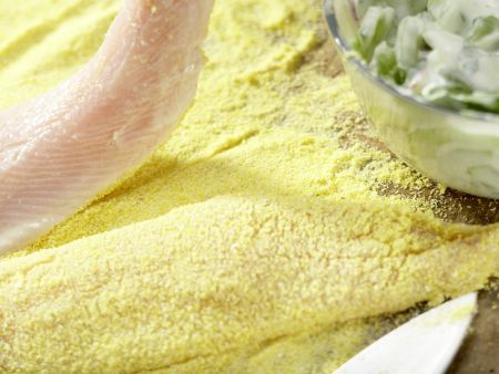 Cornmeal-Crusted Trout Fillets preparation step 10 Cornmeal-Crusted Trout Fillets preparation step 10
