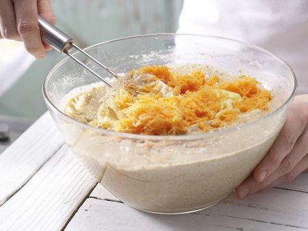 "Crown Jewels" Carrot-Almond Muffins preparation step 4 "Crown Jewels" Carrot-Almond Muffins preparation step 4