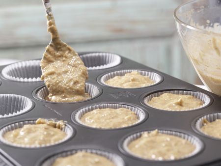 "Crown Jewels" Carrot-Almond Muffins preparation step 5 "Crown Jewels" Carrot-Almond Muffins preparation step 5