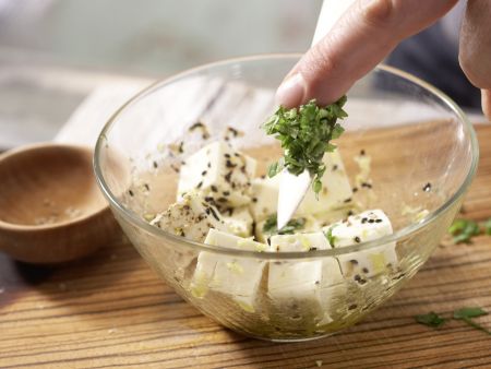 Feta Cheese Skewers preparation step 5 Feta Cheese Skewers preparation step 5