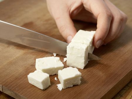 Feta Cheese with Vegetables preparation step 2 Feta Cheese with Vegetables preparation step 2
