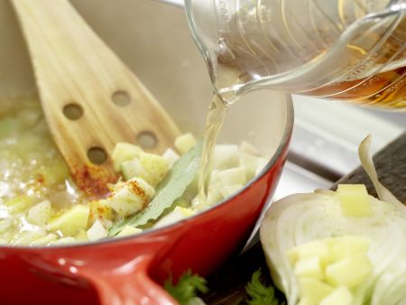 Fine Fennel Soup preparation step 4 Fine Fennel Soup preparation step 4
