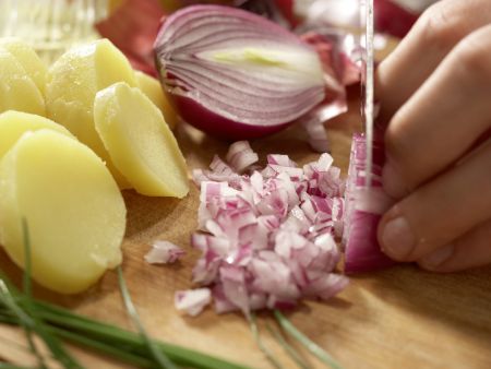 Green Potato Salad preparation step 2 Green Potato Salad preparation step 2