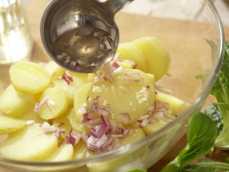 Green Potato Salad preparation step 3 Green Potato Salad preparation step 3