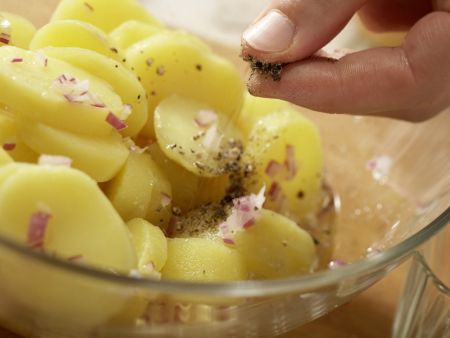 Green Potato Salad preparation step 4 Green Potato Salad preparation step 4
