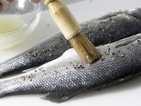 Grilled Sea Bass preparation step 4 Grilled Sea Bass preparation step 4