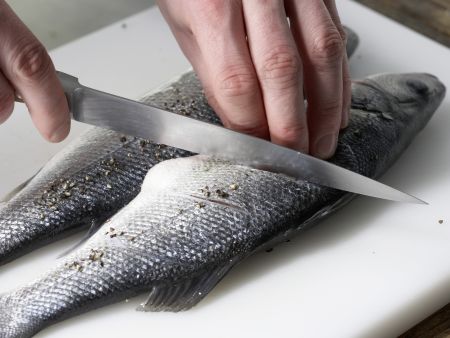 Grilled Sea Bass preparation step 5 Grilled Sea Bass preparation step 5
