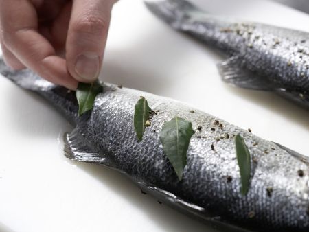 Grilled Sea Bass preparation step 6 Grilled Sea Bass preparation step 6